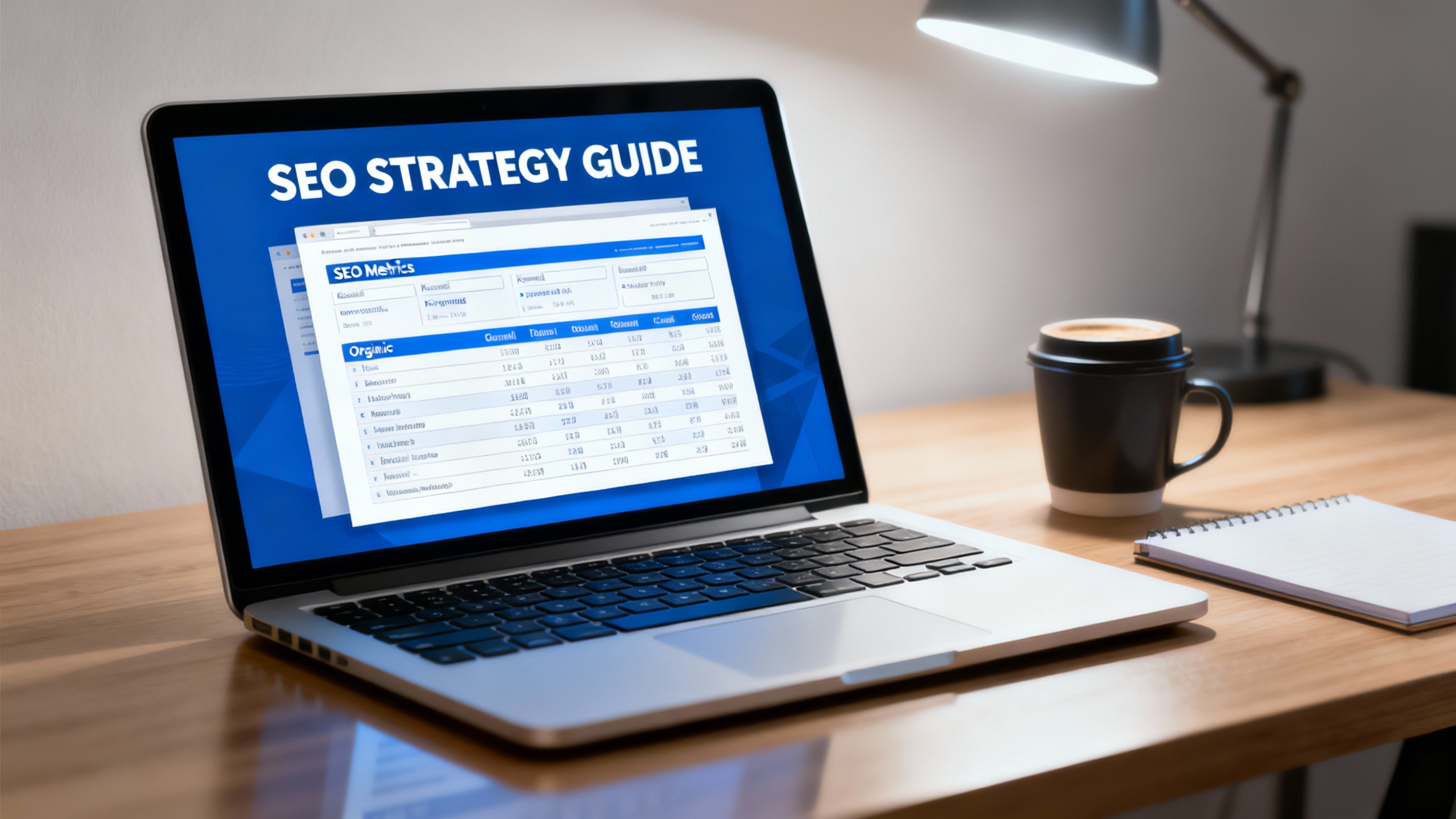 SEO Essentials on laptop screen