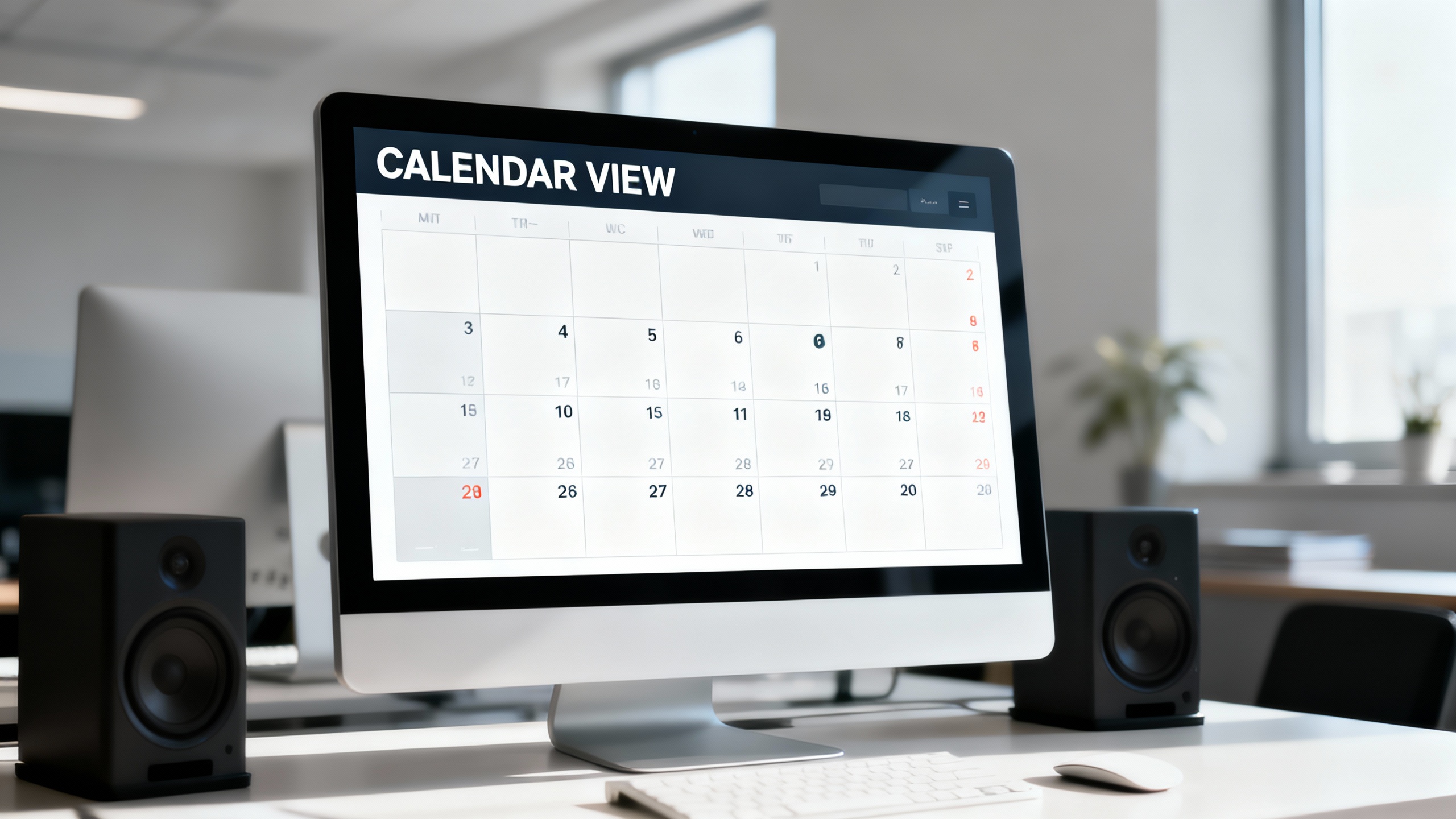Content Calendar on desktop
