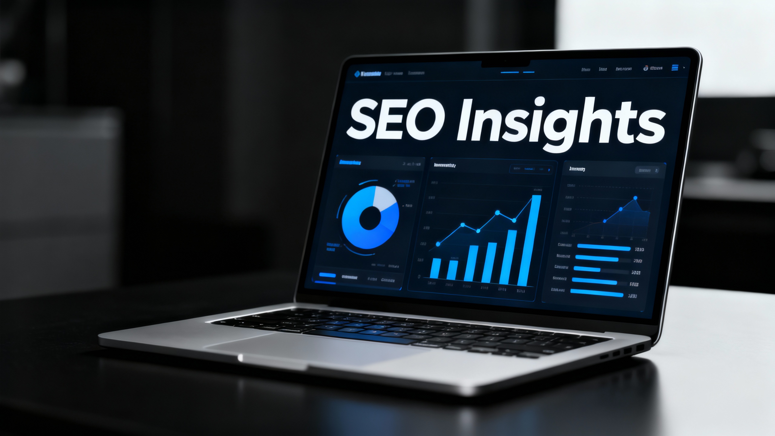 SEO Insights on laptop screen