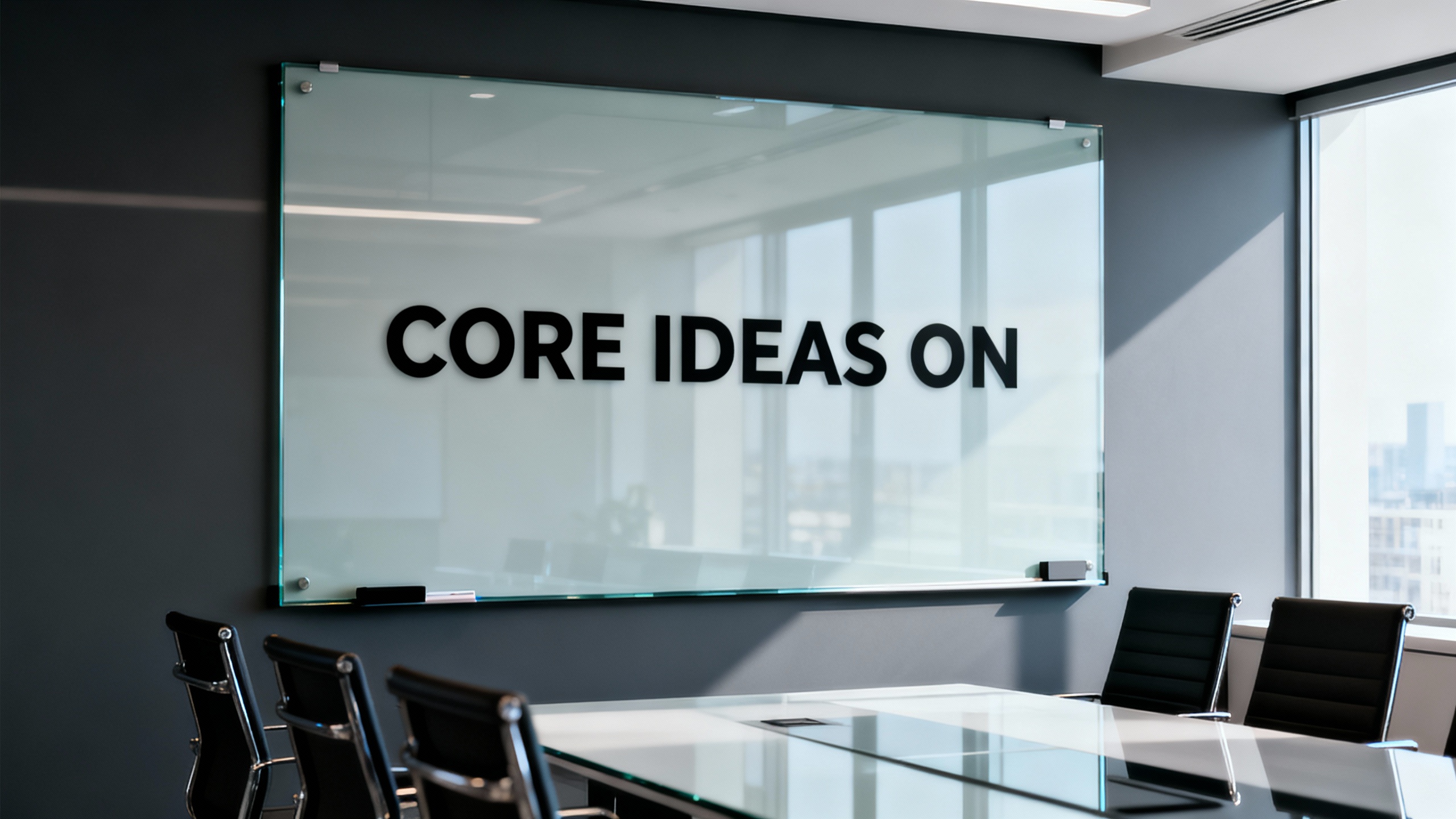 Core Ideas on laptop screen