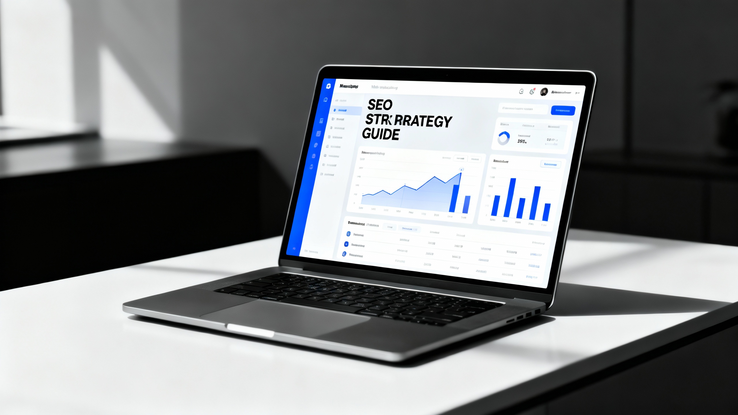 SEO Tips on laptop screen