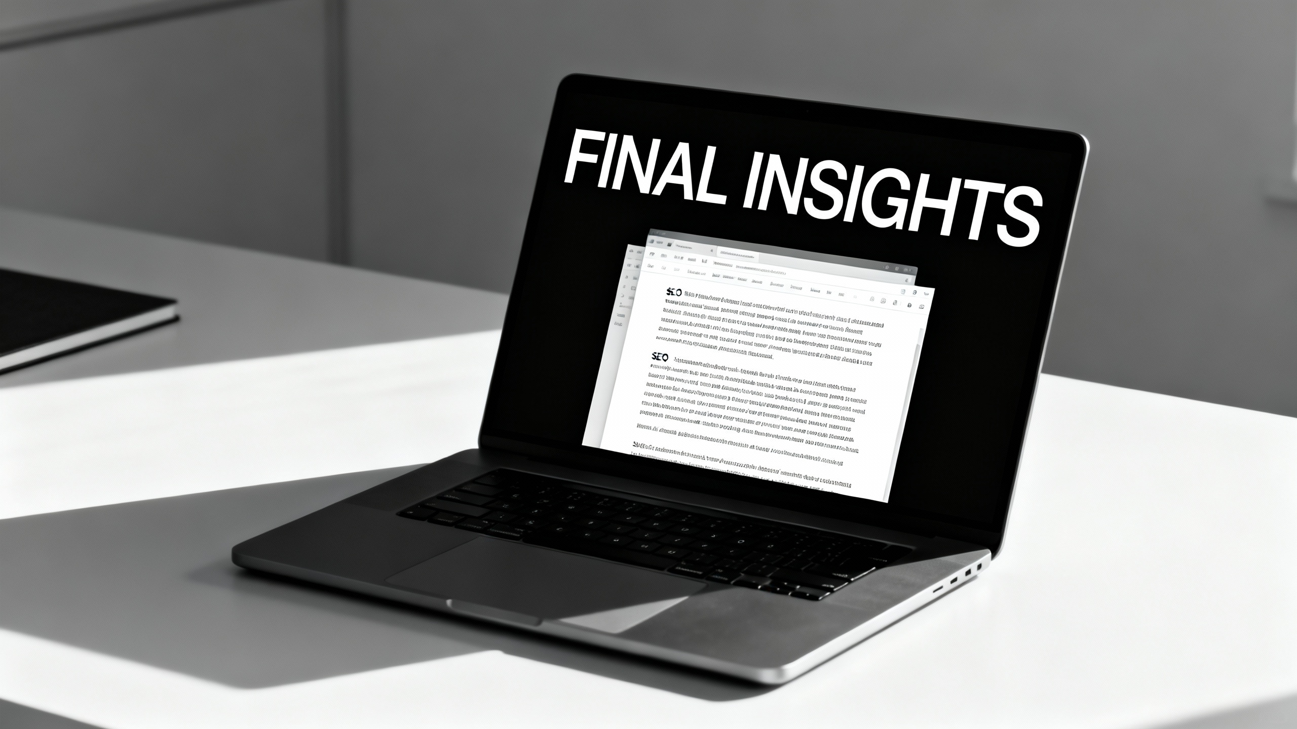 Final Insights on laptop screen