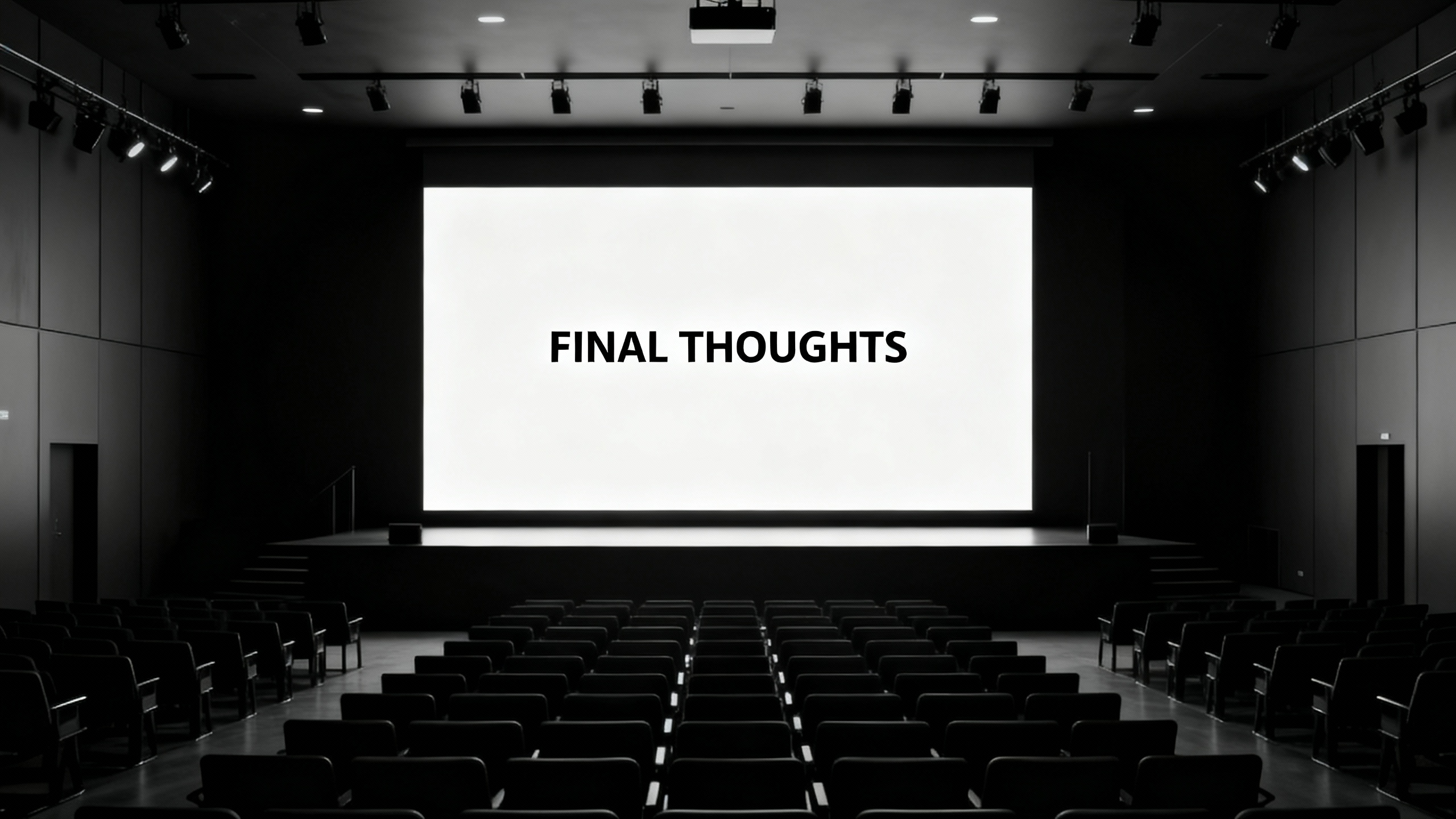 Final Thoughts on computer screen