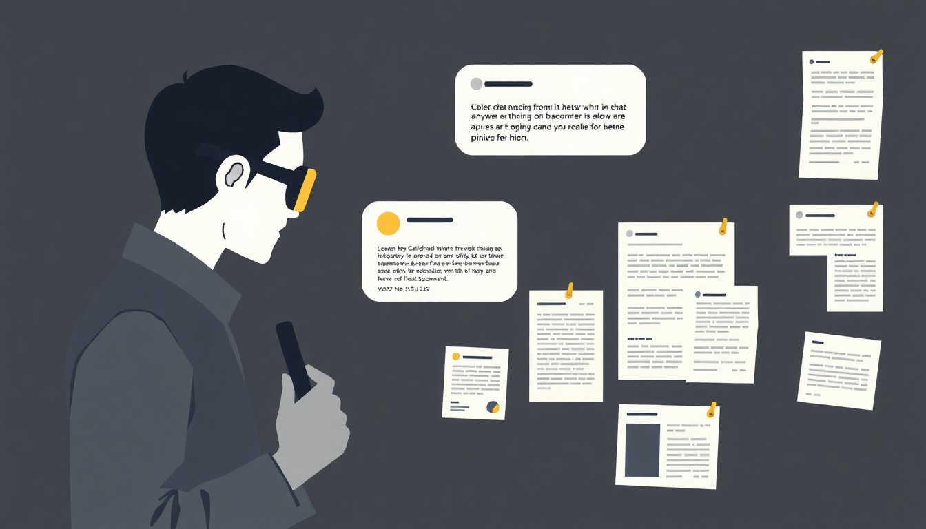 Illustration of tracing an AI answer back to the cited sources that shaped it